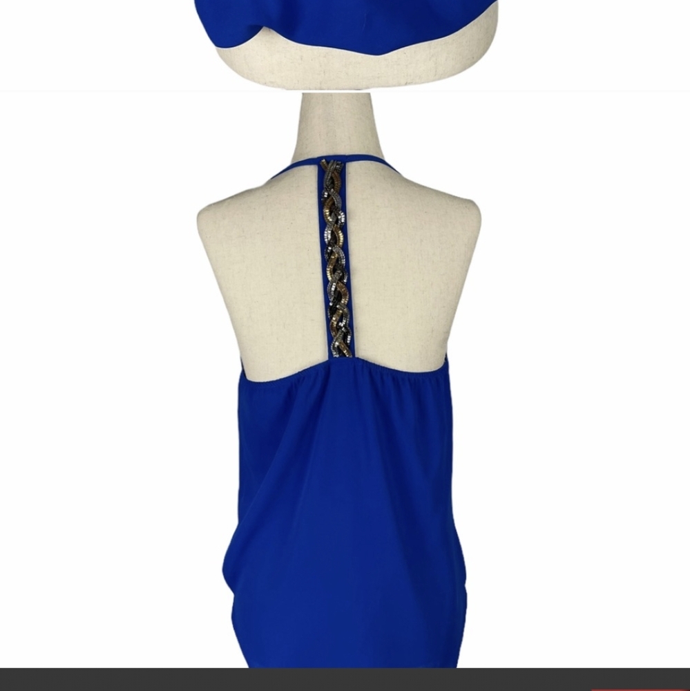 XOXO Royal Blue Snap Tank